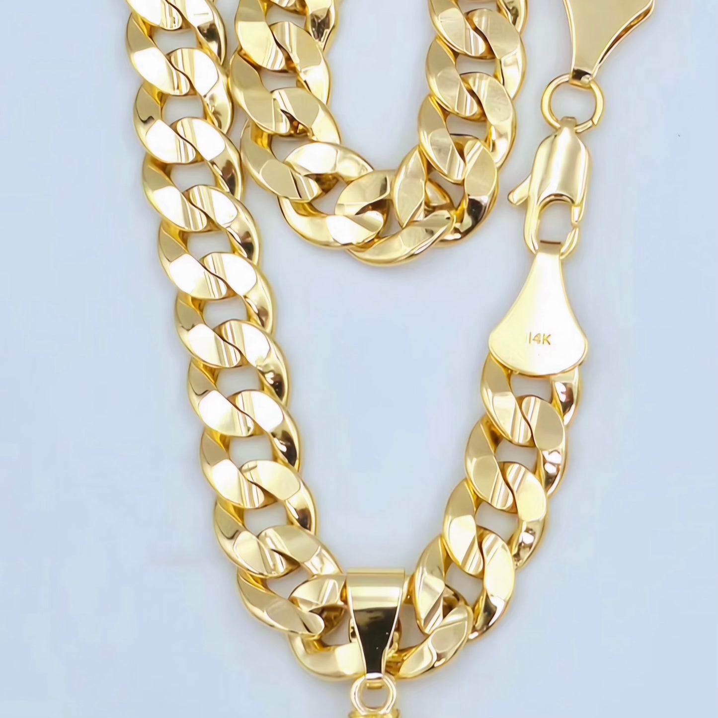 14K Gold Plated Jesus Chain & Bracelet Set – Unisex, 24” & 8